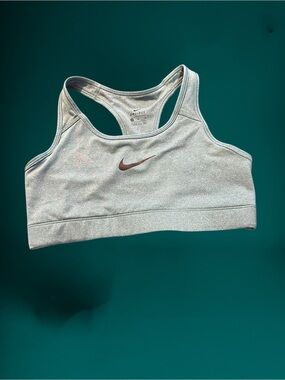 Nike Women's Light Green Dri-FIT Sports Bra